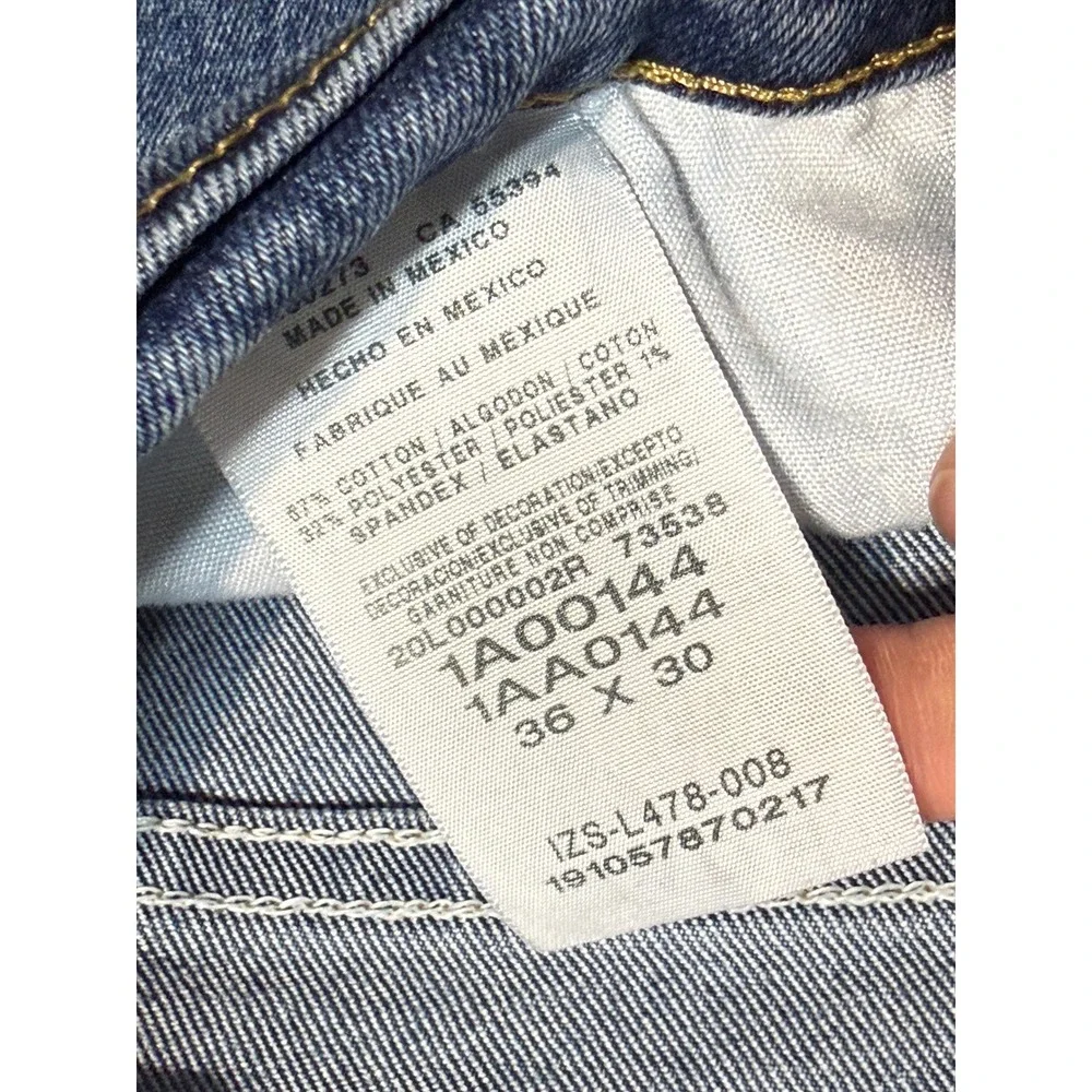 Lee Riders Jeans Mens 36x30 Blue Adult Regular Fit Denim Pants Excellent
